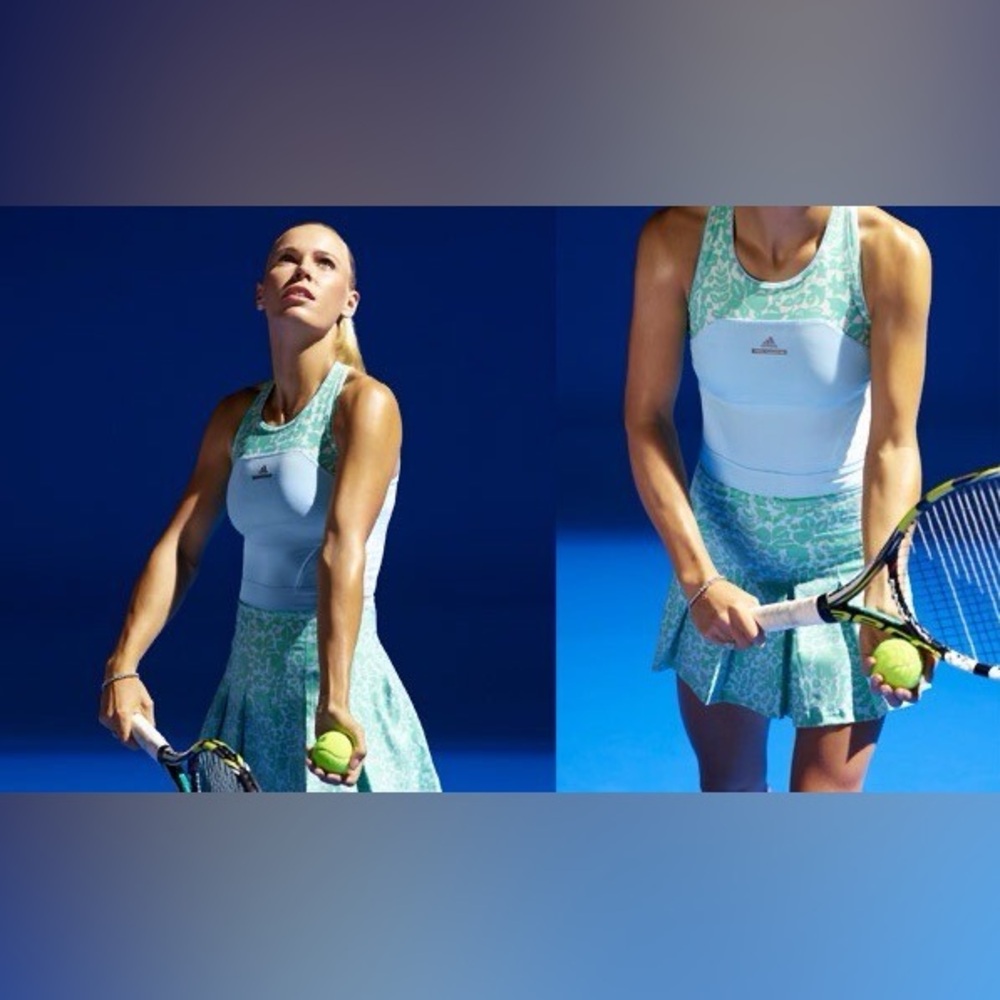 Adidas by Stella McCartney Mint Green Floral Tennis Dress - Picture 9 of 13